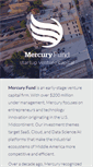 Mobile Screenshot of mercuryfund.com